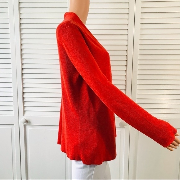 EILEEN FISHER Linen Open Front Cardigan Sweater Size Medium - Picture 6 of 10